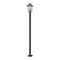Z-Lite Talbot 3 Light Outdoor Post Mounted Fixture, Black & Clear Beveled 579PHXLS-536P-BK - alternate 1